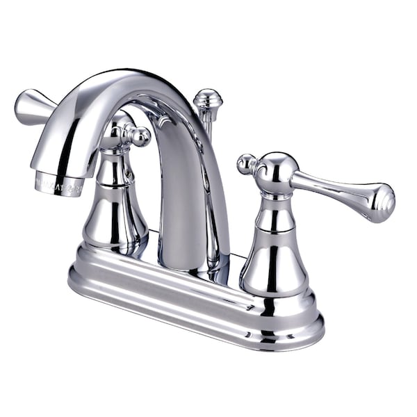 KS7611BL 4" Centerset Bathroom Faucet, Polished Chrome